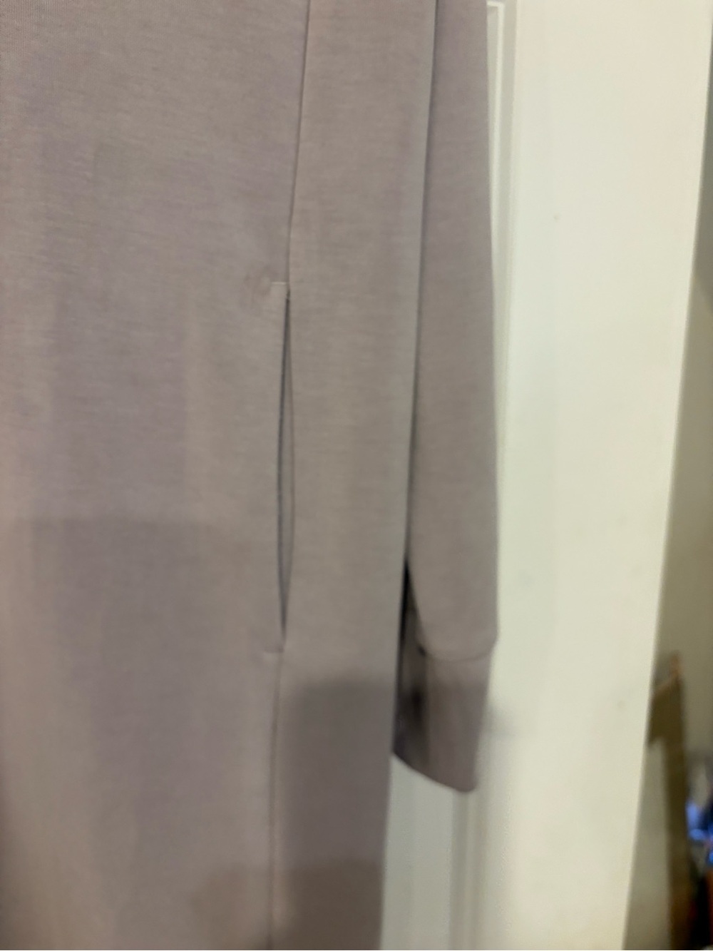 Athleta Seasoft Long Sleeve Dress in Grey-Taupe - Picture 3 of 3